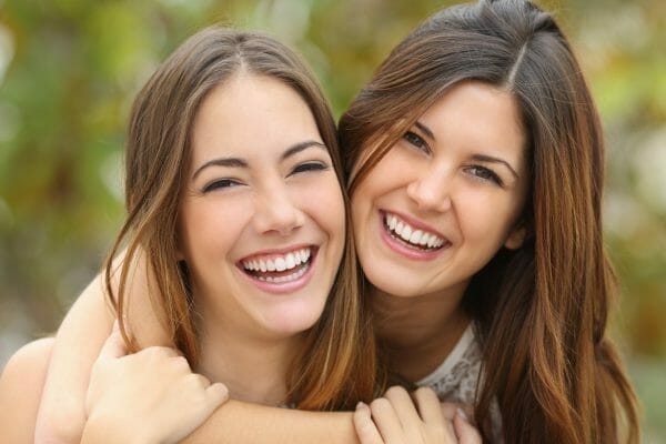 teenagers straightened teeth